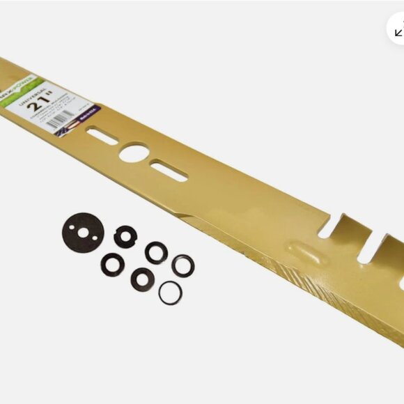 21-Inch Universal Gold Metal Comercial Mulching Lawn Mower Blade 331981B - Picture 2 of 12
